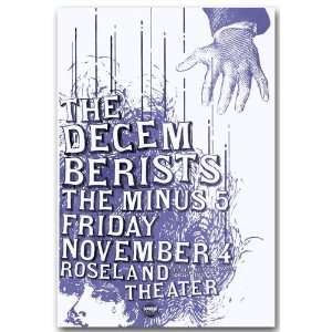  Decemberists Poster   H Concert Flyer