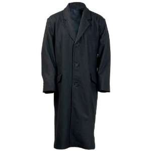   Black Wool Blend Full Length Overcoat (Medium)   Electronics