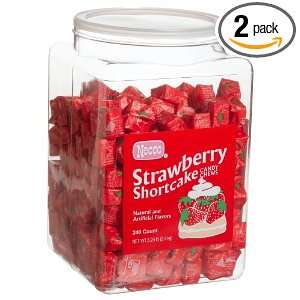 Necco Strawberry Shortcake Candy Chews, 240 Count Tubs (Pack of 2 