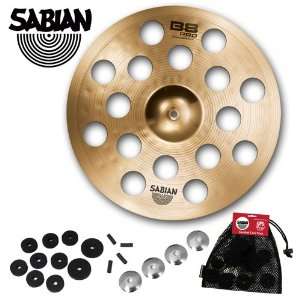 Sabian B8 PRO O Zone 18 (inch) Crash cymbal with Sabian/GO DPS Cymbal 