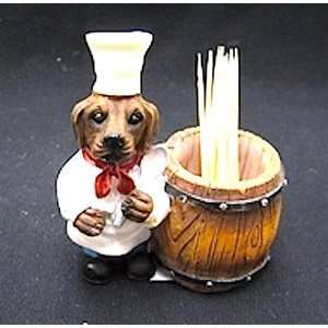  Golden Retriever Chef Dog Toothpick Holder