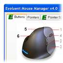 Evoluent VerticalMouse 4 Right Handed Mouse, Model VM4R. 852153014119 