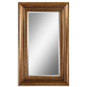  Ashburn Mirror by Uttermost   Distressed gold leaf with 
