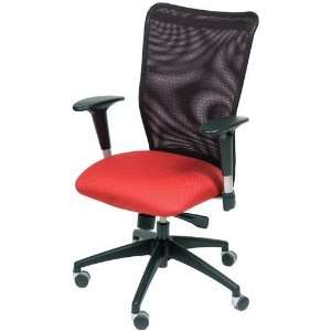  Inertia Mesh High Back Chair Black Leather Seat 
