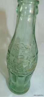  ounce Green Coke Coca Cola Bottle Pat D 105529 Decorah Iowa IA  