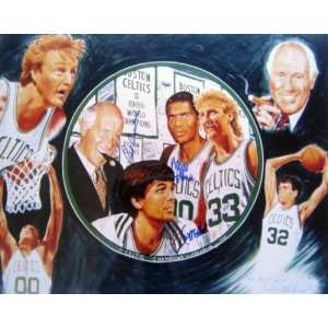 Red Auerbach, Kevin McHale and Robert Parish Boston Celtics 