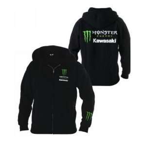  Kawasaki Mens Monster Energy® Zip Front Hooded Sweatshirt 