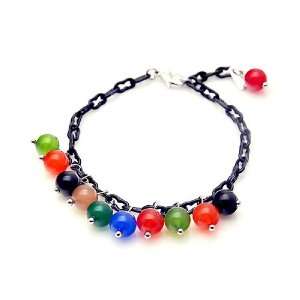  [Aznavour] Lovely & Cute Beads Bracelet / Black. Jewelry