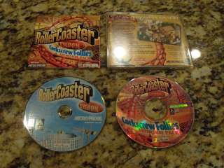 ROLLERCOASTER TYCOON CORKSCREW FOLLIES PC XP EXCELLENT  