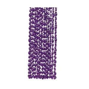  Purple Football Bead Necklaces (1 dozen)   Bulk [Toy 