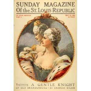 1909 Cover Sunday Magazine St. Louis Republic Royalty   Original Cover