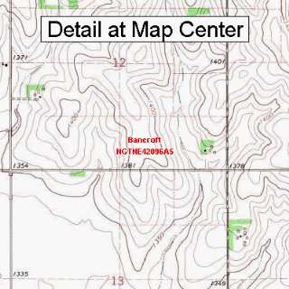  USGS Topographic Quadrangle Map   Bancroft, Nebraska 