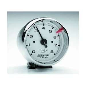  Auto Meter 2304 3 3/4IN WHITE FACE TACH  Automotive
