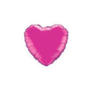  Foil Balloons   Hearts Pink Heart Balloon   Pink 18 Flat 