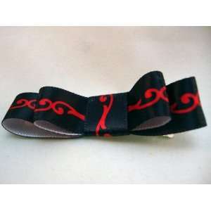  NEW Black and Red Bow Hair Clip, Limited. Beauty