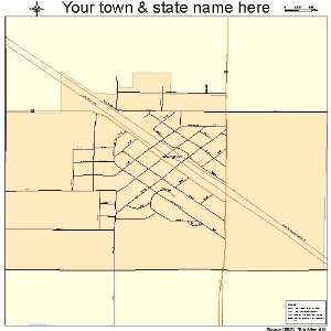  Street & Road Map of Arlington, South Dakota SD   Printed 