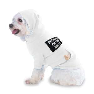   DADDY Hooded (Hoody) T Shirt with pocket for your Dog or Cat MEDIUM