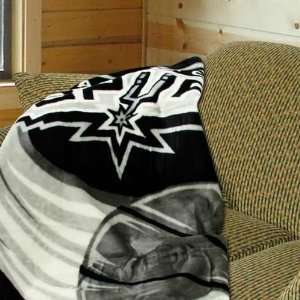   San Antonio Spurs 50x60 Royal Plush Blanket Throw
