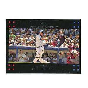  Derek Jeter Autographed/Signed 2007 Topps Card with Bush 