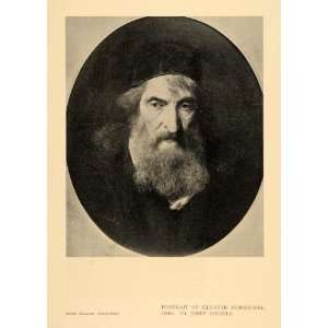   Herrschel Man Beard Paint   Original Halftone Print