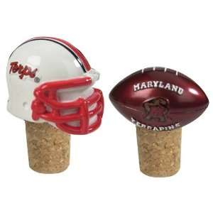  NCAA Maryland Terrapins Two Pack Bottle Cork Set Sports 