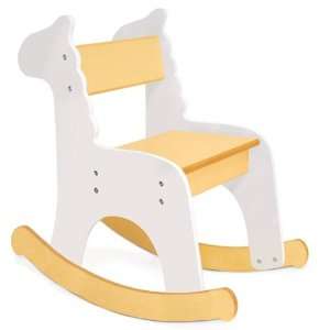 Zebra Rocking Chair in White 