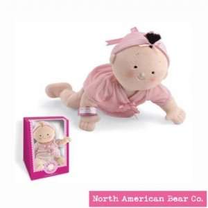  Rosy Cheeks Baby Brunette Girl in Gift Box by North 