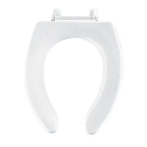Bemis 1555 000 Commercial Series Wood Toilet Seat, Elongated, White