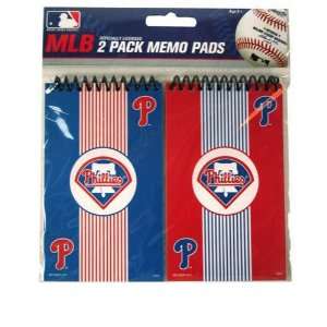  MLB Phillies 2 Pack Spiral Memo Pads Electronics