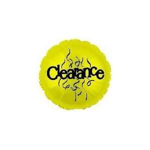  18 Clearance Balloon Yellow/Black   Mylar Balloon Foil 