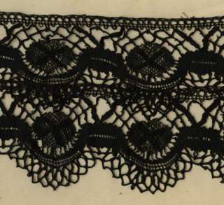 ANTIQUE FRENCH GUIPURE lace Edging 76 by 4 1/2  