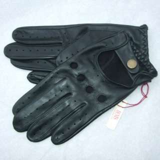 Black leather driving glove by Dents  