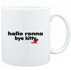  Mug White  Hello Ronna bye kitty  Female Names Sports 