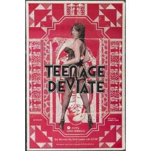  Teenage Deviate   Movie Poster   27 x 40