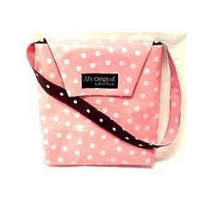  Itty Bitty Baby Bag   Pink w/ White Dots Baby