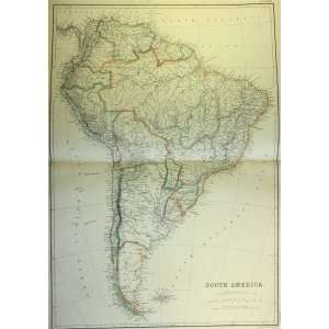  Blackie Map of South America (1860)