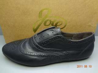 NEW JOIE LEATHER BLACK, BROWN & GRAY WINGTIP OXFORD  
