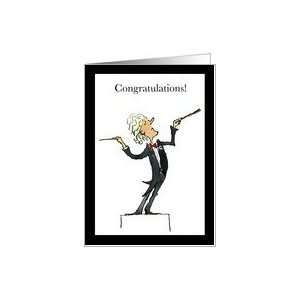 Orchestra Conductor, Congratulations Card