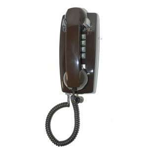   Mini Wall Phone Tone Dial Volume Brown Single Gong Ringer Electronics