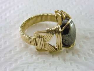 R460 Pyrite Ring 14k Gold gf Mens or Ladies Size 9  