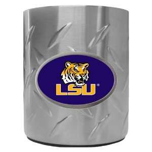  LSU Tigers NCAA Team Logo Diamond Plate Beverage Can 