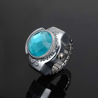   Choice Crystal Rhinestone Mini Lady Women Ring Finger Watch  