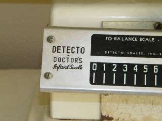 Vintage Detecto Doctors Doctors Infant Scale White 31 lbs 5225 Pounds 