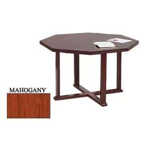 Octagon Table 48x48 Mahogany Finish 
