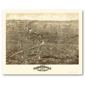  Rochester, NY Panoramic Map   1880 Poster