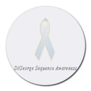  DiGeorge Sequence Awareness Ribbon Round Mouse Pad Office 