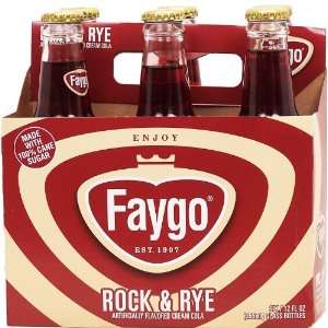 Faygo Rock & Rye flavored cream cola soda, made with 100% cane sugar 