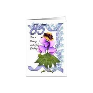  85th Birthday Card with Moonies cute bloomers, Card Toys & Games