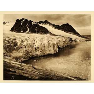   Glacier Svalbard Breen Norway   Original Photogravure