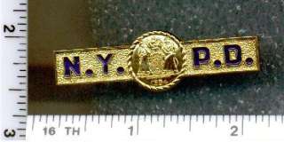 NYC Police Dept. Regulation Uniform Tie Bar  